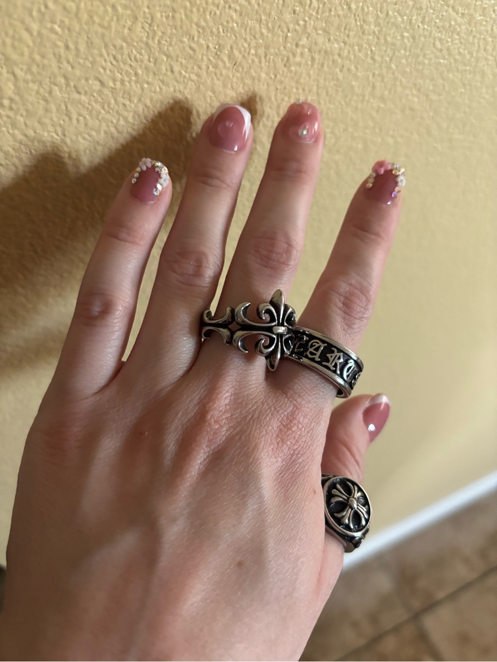 chrome hearts rings bundle